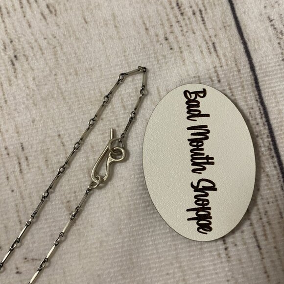 *Ruthless Fabrication Foxtrot Sterling Silver Cosmic Egg Snake Pendant Necklace - Picture 4 of 5